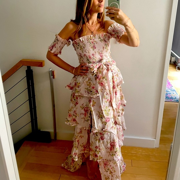 V. Chapman Dresses & Skirts - V Chapman floral tiered Angelina gown